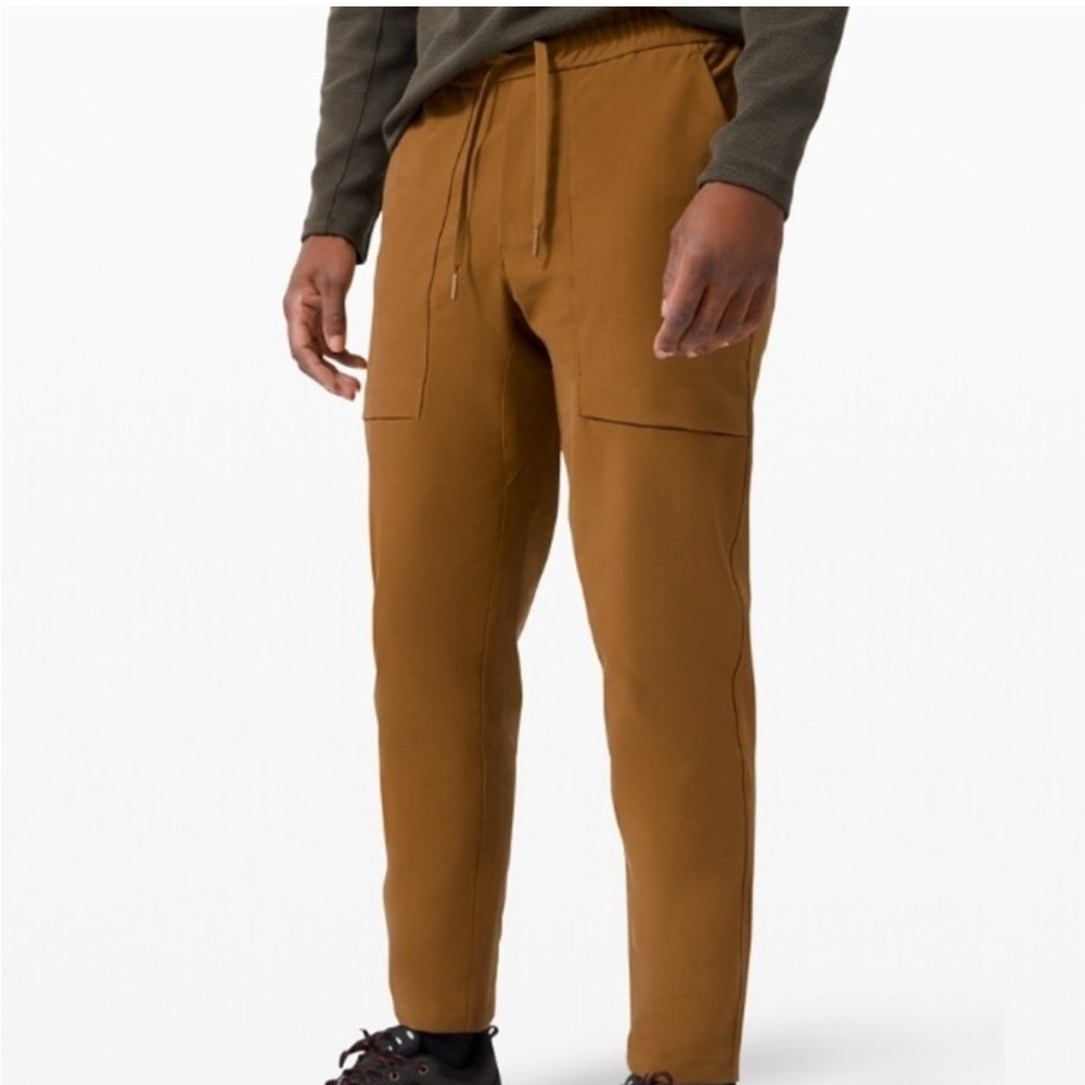 Lululemon Men's Bowline Pants Burnt Caramel and Utilitech fabric